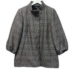 Badgley Mischka Coat Metallic Tweed Women’s Small